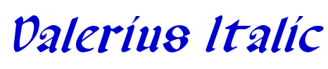 Valerius Italic fuente